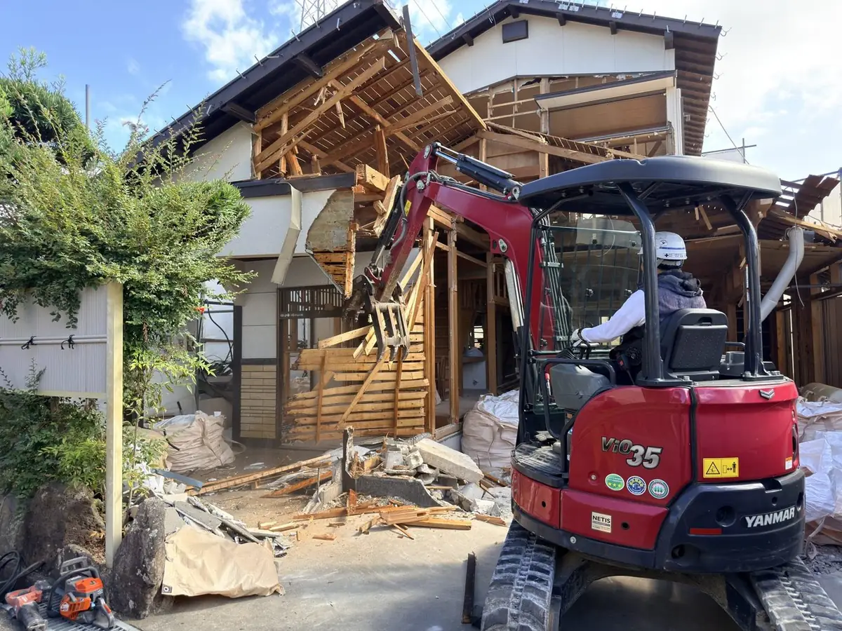 木造住宅の解体工事